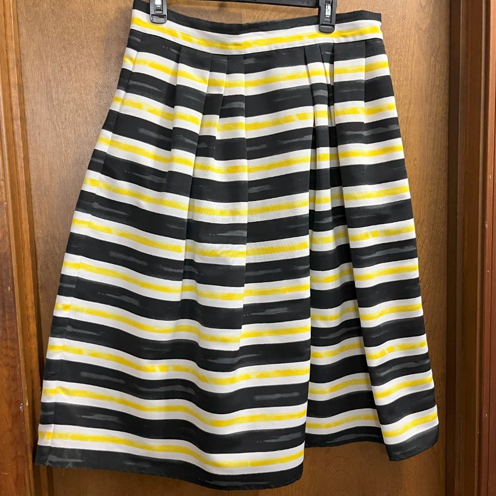 Eva Mendes Striped Midi Skirt - Size 12